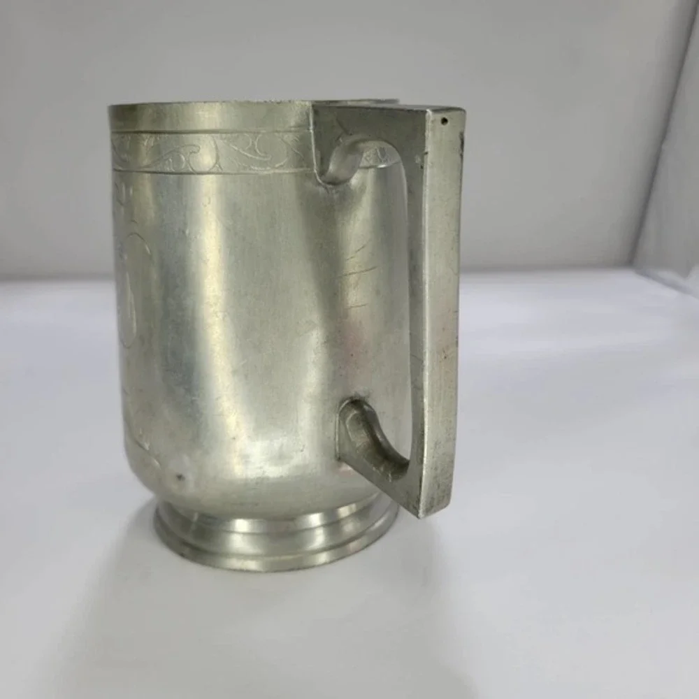 Vintage Chinese Sweet 甘 Huangjiu Pewter Mug